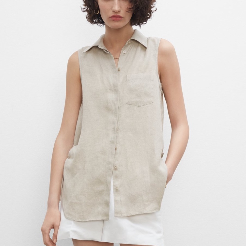 Linen Tunic - Brand New - NEVER WORN - Flax
